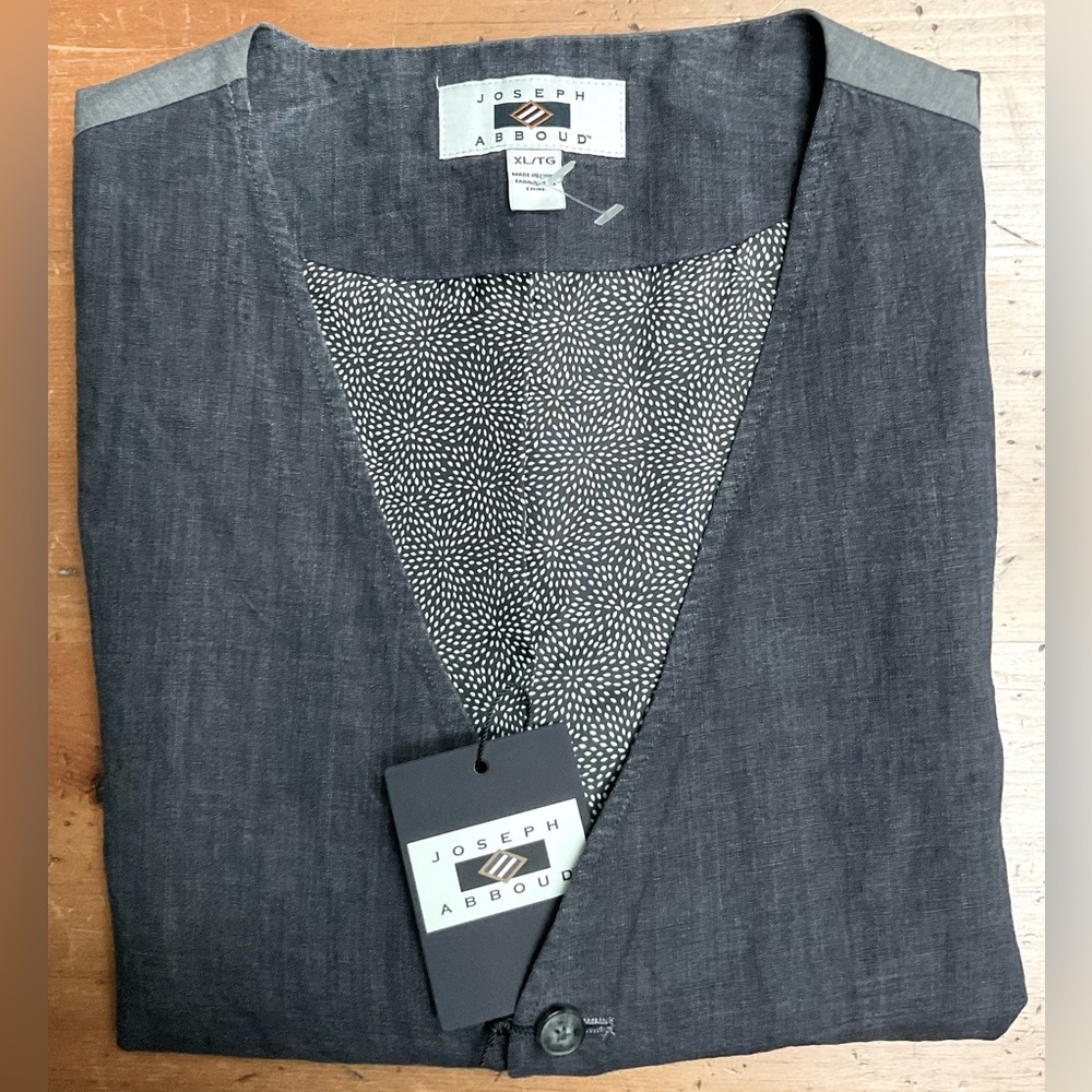 Joseph Abboud - Men’s Linen Vest - New with Tag - NWT